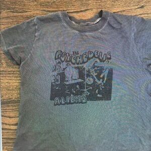 Psychedelic Aliens Kids T-Shirt - Gray